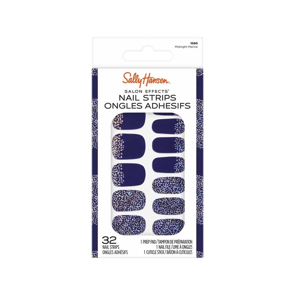 🌸3 For $18🌸 Sally Hansen Midnight Marine Nail Strips